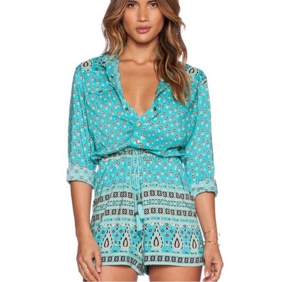 Spell & The Gypsy Collective Gypsiana Paisley Print Romper New Size Small - Picture 2 of 16